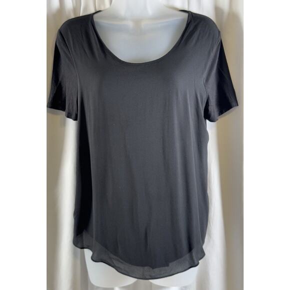 Ann Taylor LOFT Short Sleeves Media T Shirt Blue S Minimalist 72-36 - Picture 10 of 13